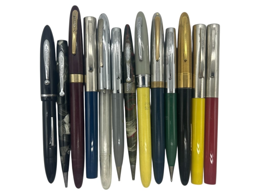 LOT OF 13 VINTAGE SHEAFFER FOUNTAIN PENS 6" (1 of 4)