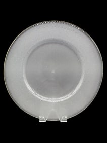 SILVER BLING CRYSTAL CHARGER 12.5"