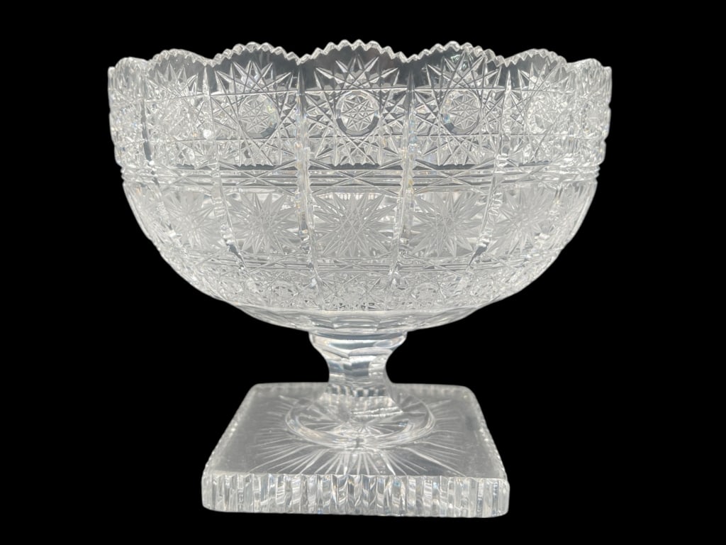 AMERICAN BRILLIANT STYLE CUT GLASS BOWL 6.5" (1 of 6)