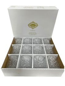 SHANNON CRYSTAL BY GODINGER SET OF 12 GLASSES