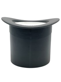 BLACK TOP HAT FORM ICE BUCKET 8"