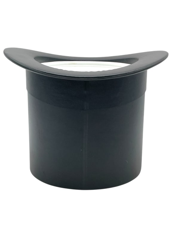 BLACK TOP HAT FORM ICE BUCKET 8" (1 of 7)