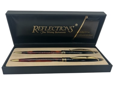 REFLECTIONS FINE WRITING PEN SET 6"