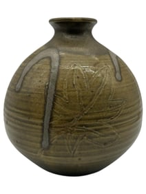 JAPANESE-STYLE STUDIO POTTERY VASE