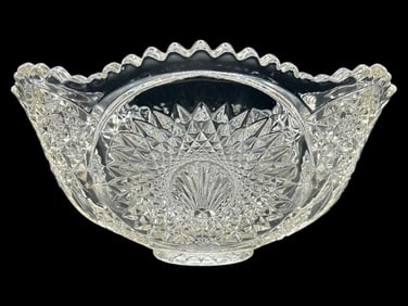 AMERICAN BRILLIANT-STYLE GLASS BOWL 7"