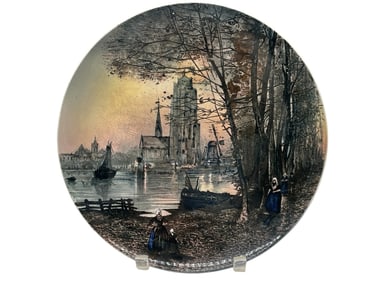 VILLEROY & BOCH RIVERSIDE VILLAGE WALL PLATE 11"