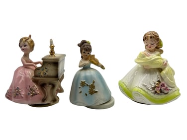 MID-CENTURY CERAMIC FIGURINES 6"