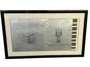 FRAMED LIBERACE "SILVER ANNIVERSARY EDITION" 27"