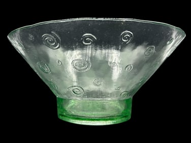 ARTISAN GREEN RECYCLED GLASS BOWL 5"