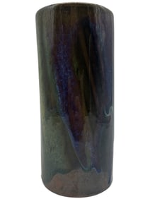 MODERN STUDIO ART POTTERY CYLINDRICAL VASE 9"