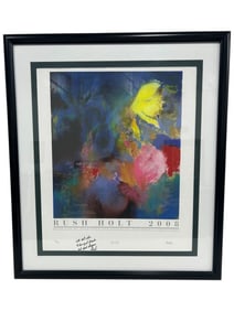 RUSH HOLT 2008 SIGNED CAMPAIGN PRINT 30"
