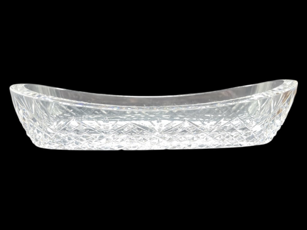 WATERFORD-STYLE CUT CRYSTAL OVAL DISH (1 of 4)