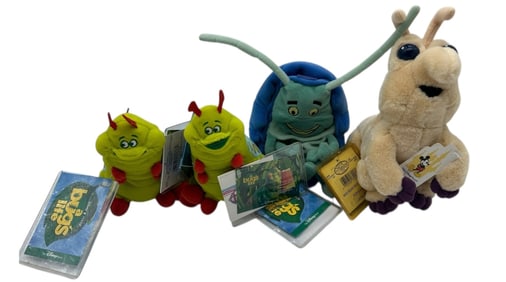 DISNEY STORE “A BUG’S LIFE?? PLUSH SET 6"