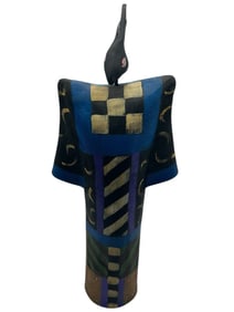 MODERNIST CERAMIC FIGURE SCULPTURE 22"