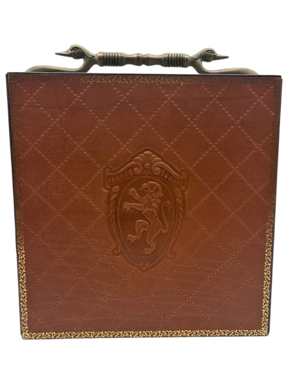 GENUINE LEATHER DECORATIVE STORAGE BOX (1 of 4)