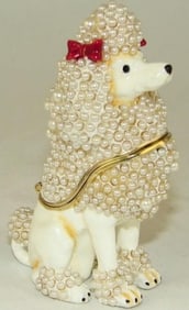 NEW! JAY STRONGWATER STYLE POODLE BOX 3 1/4"