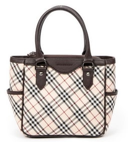 BURBERRY SMALL SIDE POCKET SQUARE HANDBAG