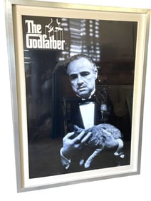 LARGE B/W GODFATHER MOVIE PRINT CUSTOM FRAME 62"