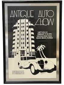 1978 MIAMI BEACH ANTIQUE AUTO SHOW POSTER