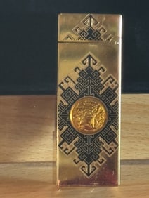 K HANSOTIA & CO RARE DRAGON LIGHTER 24K GOLD