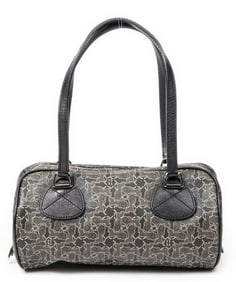 CELINE SMALL BOWLER CARRIAGE PRINT COATED CANVAS