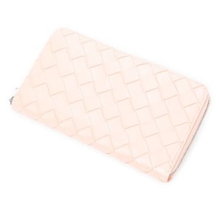 BOTTEGA VENETA ZIP AROUND WALLET INTRECCIATO
