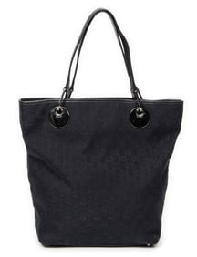 GUCCI ECLIPSE TALL TOTE MONOGRAMMED CANVAS