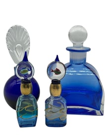MURANO ART GLASS PERFUME BOTTLES