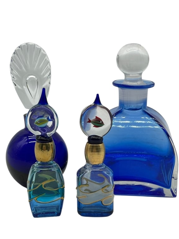 MURANO ART GLASS PERFUME BOTTLES (1 of 8)