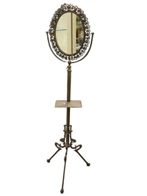 ORNATE VICTORIAN-STYLE ADJUSTABLE STANDING MIRROR