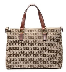 FENDI ROLL TOTE ZUCCHINO CANVAS