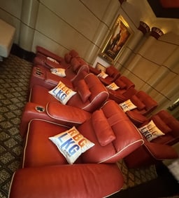 CUSTOM LUXURY HOME THEATER SEATING SET
