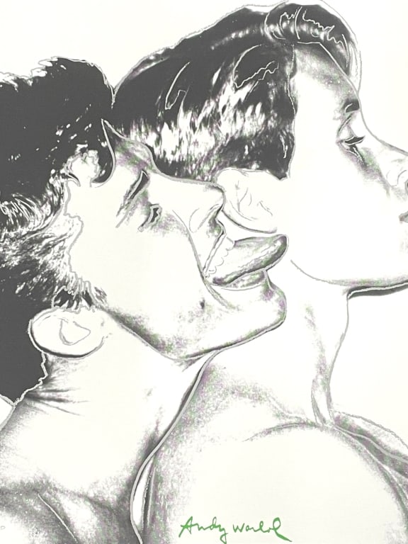 ANDY WARHOL MALE FIGURES CMOA LITHO PRINT 23.5" (1 of 8)