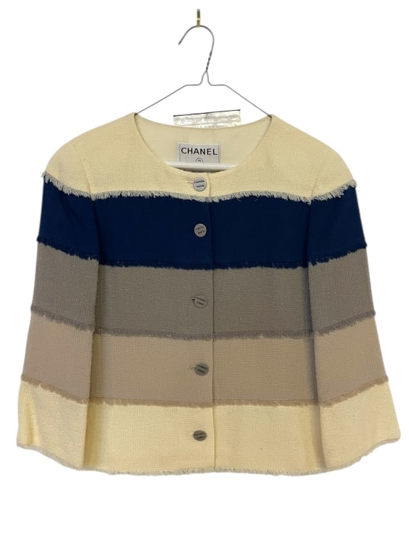 CHANEL MULTICOLOR STRIPED JACKET (1 of 4)