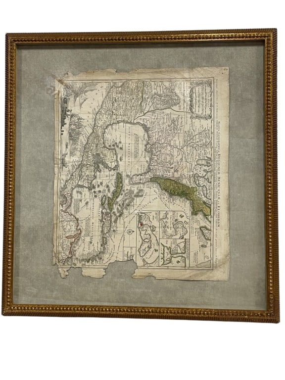 18C. MAP OF NORTH AMERICA HOMANN HEIRS 34" (1 of 7)