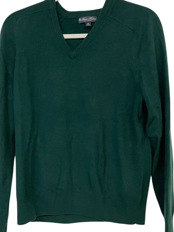 BROOKS BROTHERS MENS CASHMERE V-NECK SWEATER M (1 of 4)