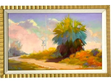 PETRICIZ COASTAL FLORIDA LANDSCAPE PAINTING 18"