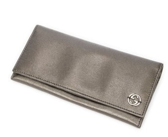 GUCCI BRONZE GG CONTINENTAL WALLET