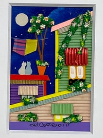 DEL CASTELLO MINIATURE MIXED MEDIA SCENE