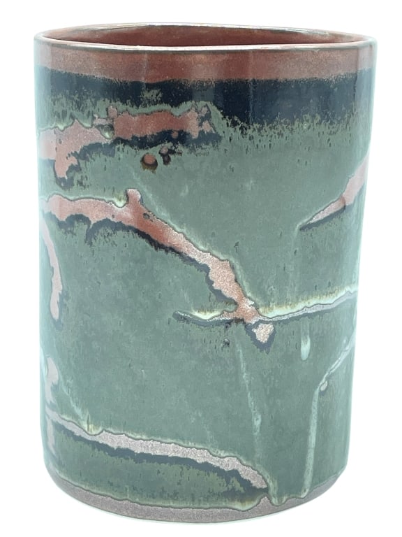 SIGNED STUDIO POTTERY VASE 8" (1 of 5)