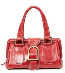 CELINE ELLA FRAME CALFSKIN LEATHER HANDBAG