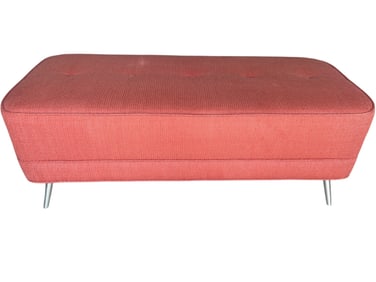 JESSICA CHARLES MID MOD STYLE RED BENCH 44"