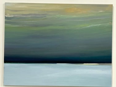 JOSETTE URSO ORIGINAL MIXED MEDIA PAINTING 19.5"