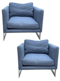 MILO BAUGHMAN 3426 CUBE CHAIR, THAYER COGGIN, PAIR