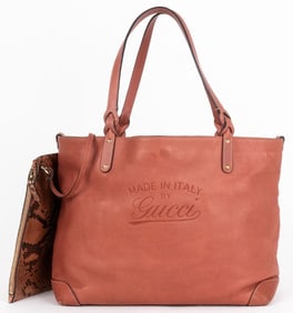 GUCCI MEDIUM CRAFT TOTE