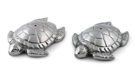 NEW! ARTHUR COURT SEA TURTLE SALT AND PEPPER SHAKS