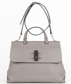 GUCCI MEDIUM BAMBOO DAILY TOP HANDLE HANDBAG