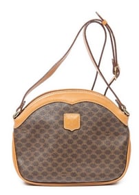 CELINE VINTAGE MACADAM ZIP CROSSBODY