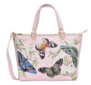 NEW ANUSCHKA PINK BUTTERFLY BAG