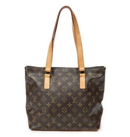 LOUIS VUITTON CABAS PIANO SHOULDER BAG BROWN